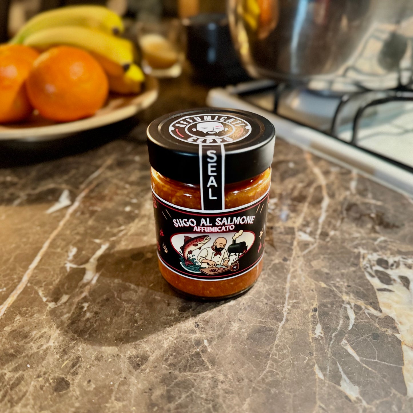 Vasetto 350ml sugo salmone affumicato