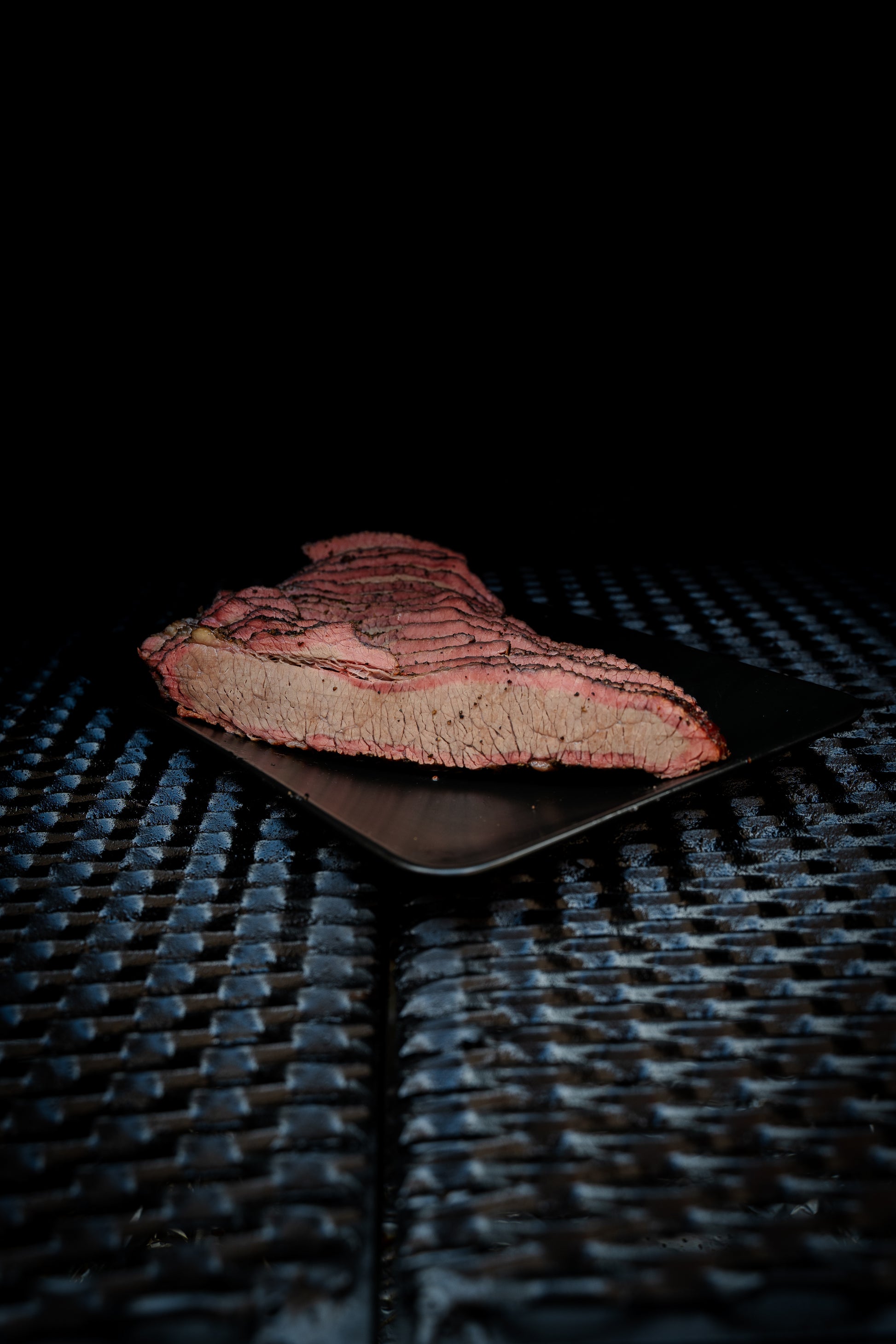 Brisket di manzo affumicato lentamente con legna di faggio