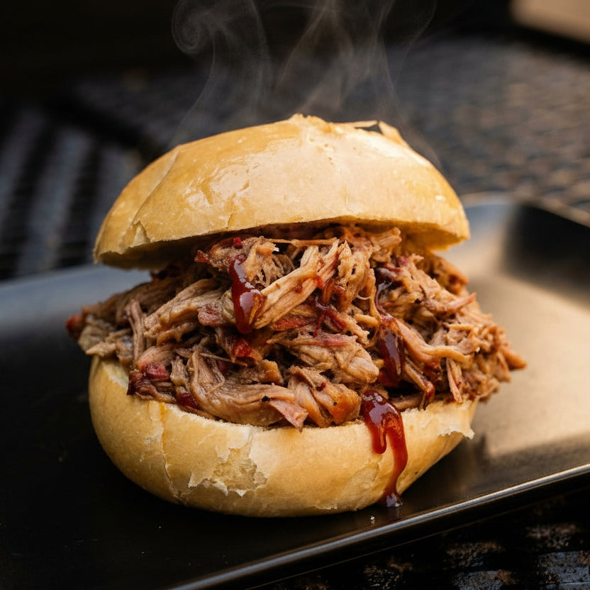 Panino pulled pork del ceppo affumicati